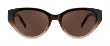 Shae sunglasses frame in the colour Latte displayed in front view.