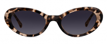 Tessa sunglasses frame in the colour Speckled Egg displayed in front view.