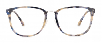 Thomas optical frame in the colour Blueberry Tortoise displayed in front view.