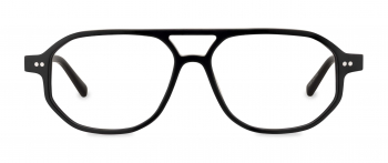 Tyla optical frame in the colour Obsidian Black displayed in front view.