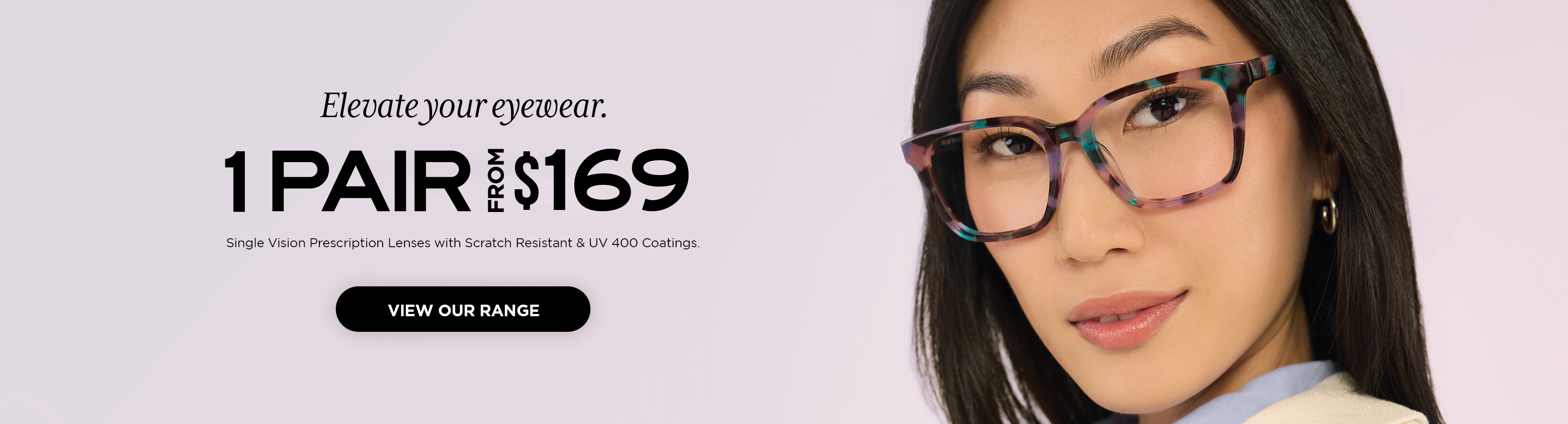 1 Pair of Prescription Glasses from $169