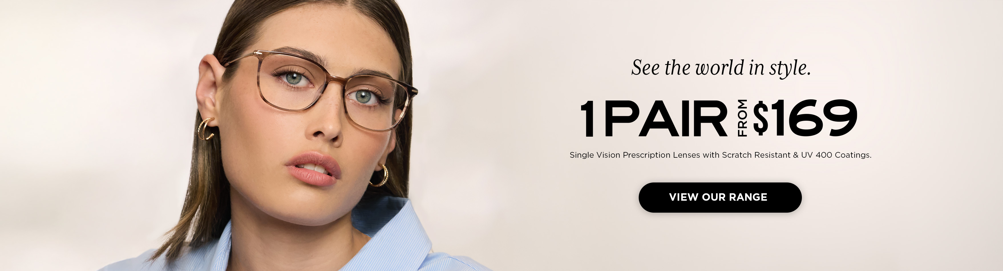 1 Pair of Prescription Glasses from $169