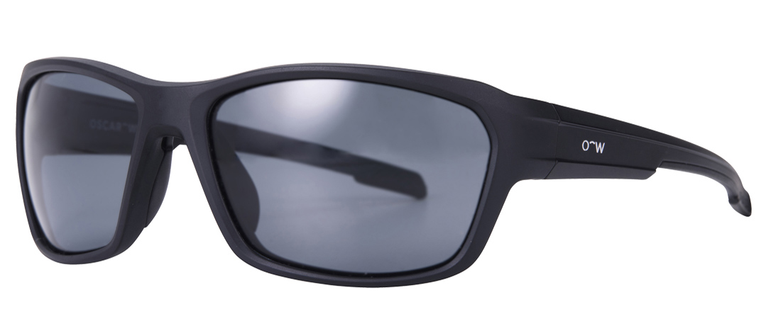 James frame in the colour Obsidian Black Matte displayed in 45-degree angle view.