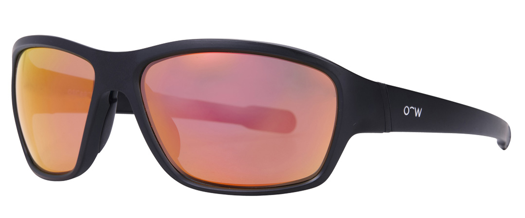 Lachie frame in the colour Burnt Amber displayed in 45-degree angle view.