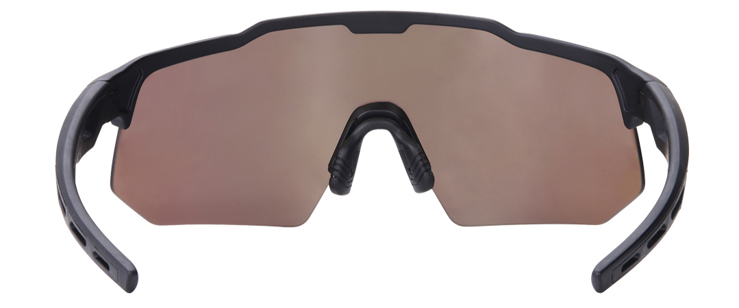 Todd frame in the colour Beetle Glaze displayed in back angle view.