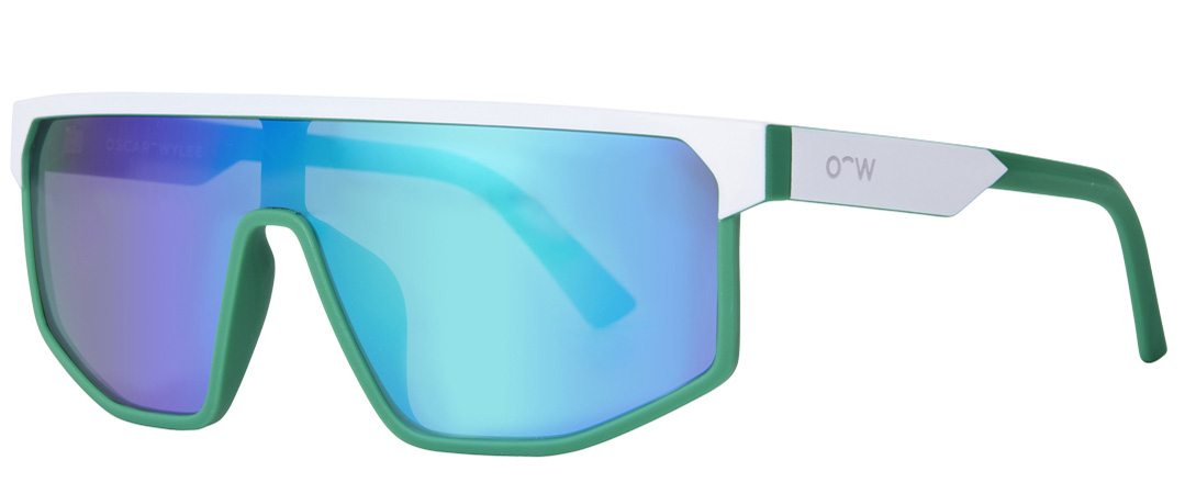 Goups frame in the colour Beetle Glaze displayed in 45-degree angle view.