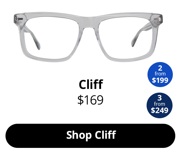 Cliff optical glasses in the colour Smoke
