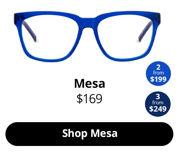 Mesa optical glasses in the colour Bright Cobalt