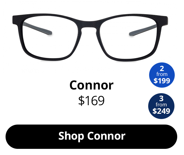 The Connor optical glasses in the colour Black Moon