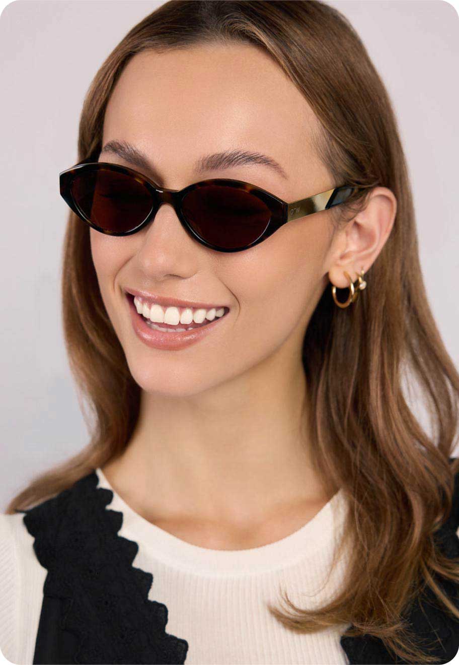 Lucia sunglasses frames in Modern Tortoise.