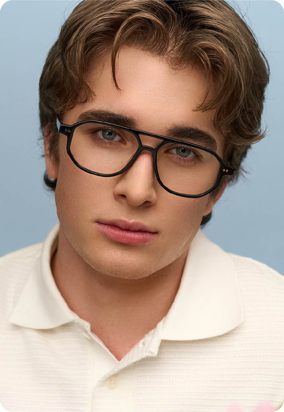 Tyla optical frames in the colour Obsidian Black.