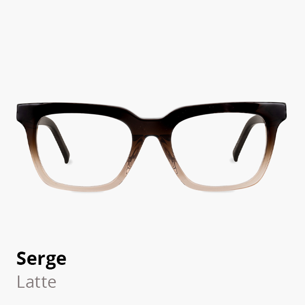 Serge optical frame in Latte.
