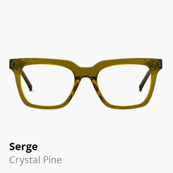 Serge optical frame in Crystal Pine.