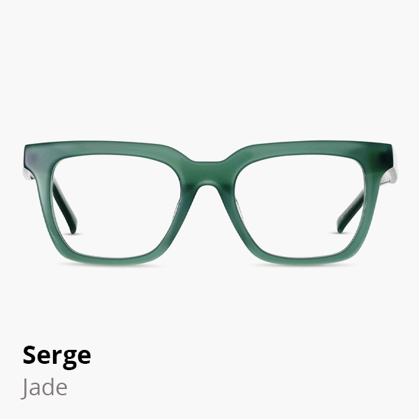 Serge optical frame in Jade.