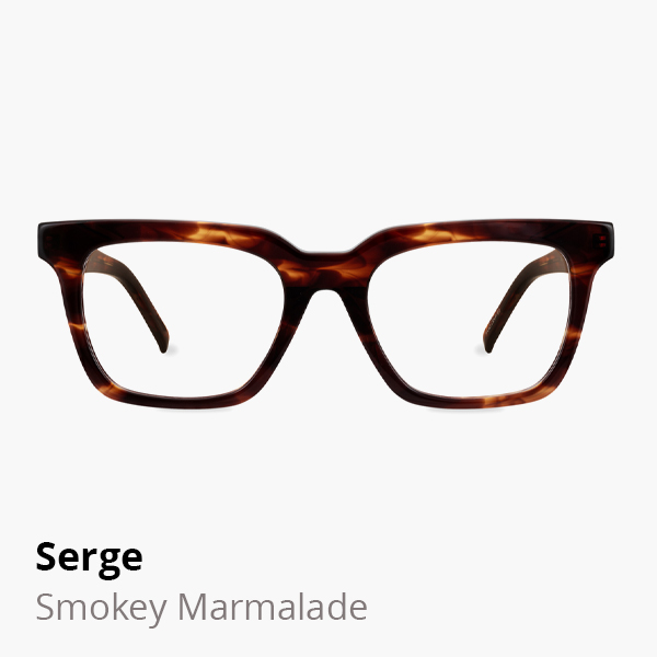 Serge optical frame in Smokey Marmalade.