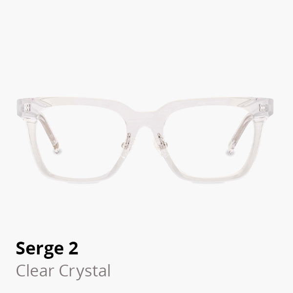 Serge 2 optical frame in Clear Crystal