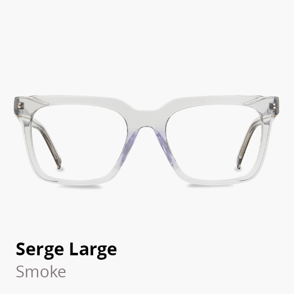 Serge Large optical frame in Smoke