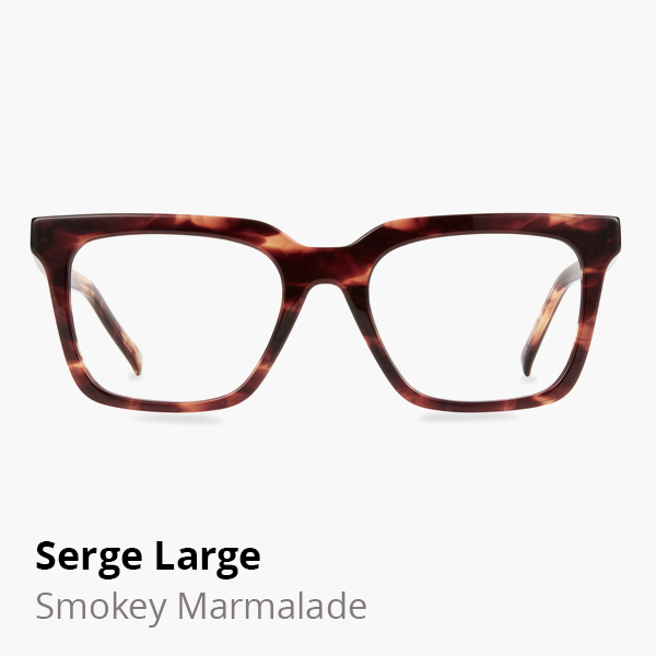 Serge Large optical frame in Smokey Marmalade