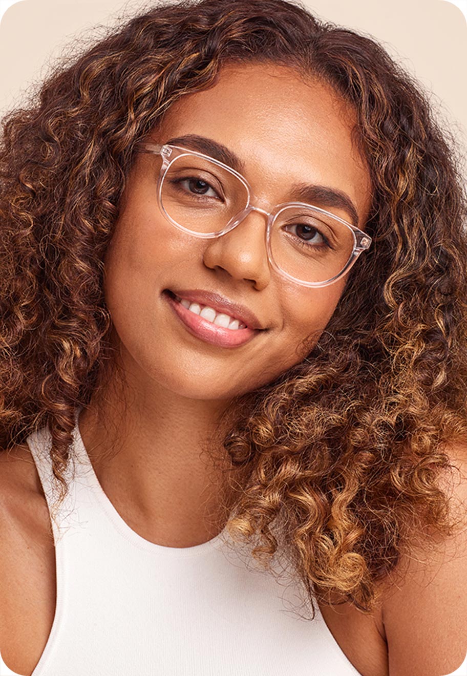 Oscar Wylee Celeste frame in Clear Crystal
