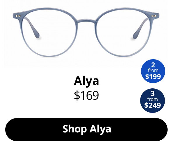 Alya optical frame in the colour Cloud.