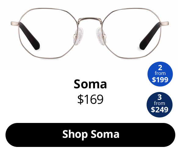 Soma optical frame in the colour Silver.