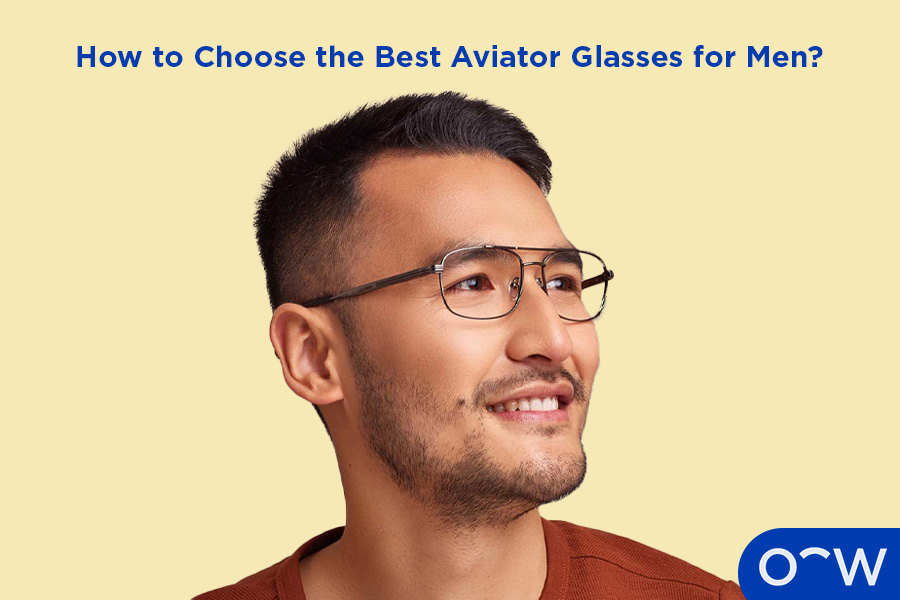 A man wearing aviator Oscar Wylee glasses.