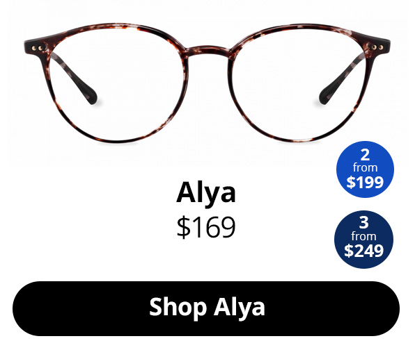Alya optical round glasses frames in the colour Black Forest from $169