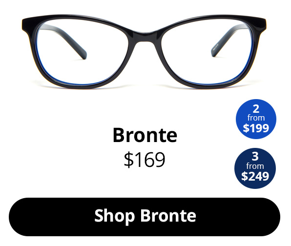 Bronte optical glasses for diamond face shape in the colour Midnight Blue from $169