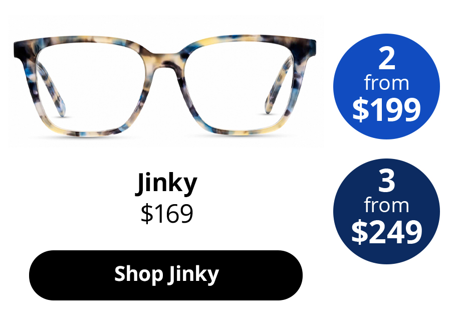 Jinky optical full-rim glasses frames in the colour Blueberry Tortoise from $169