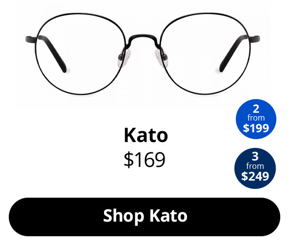 Kato optical round glasses frames in the colour Silver from $169