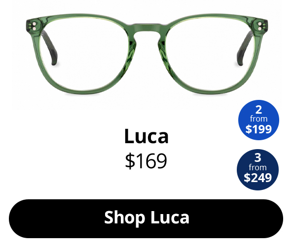 Luca in oval glasses frames in the colour Spearmint from $169
