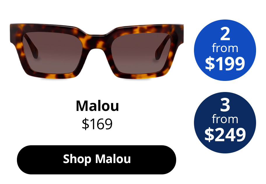Malou sunglasses in the colour Tabby Tortoise from $169