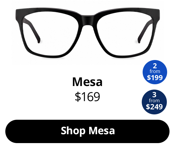 Mesa optical round glasses frames in the colour Obsidian Black Matte from $169