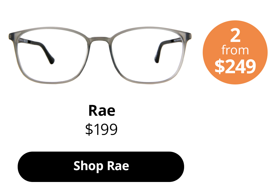 Rae optical glasses for pear face shape in the colour Ash from $199