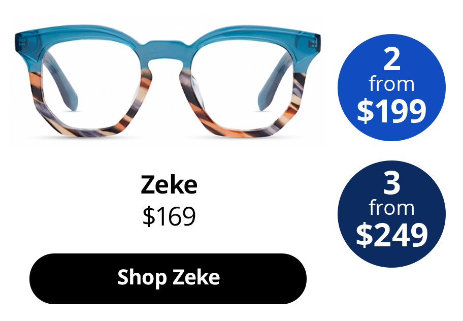 Zeke optical geometric glasses frames in the colour Sea Snake from $169