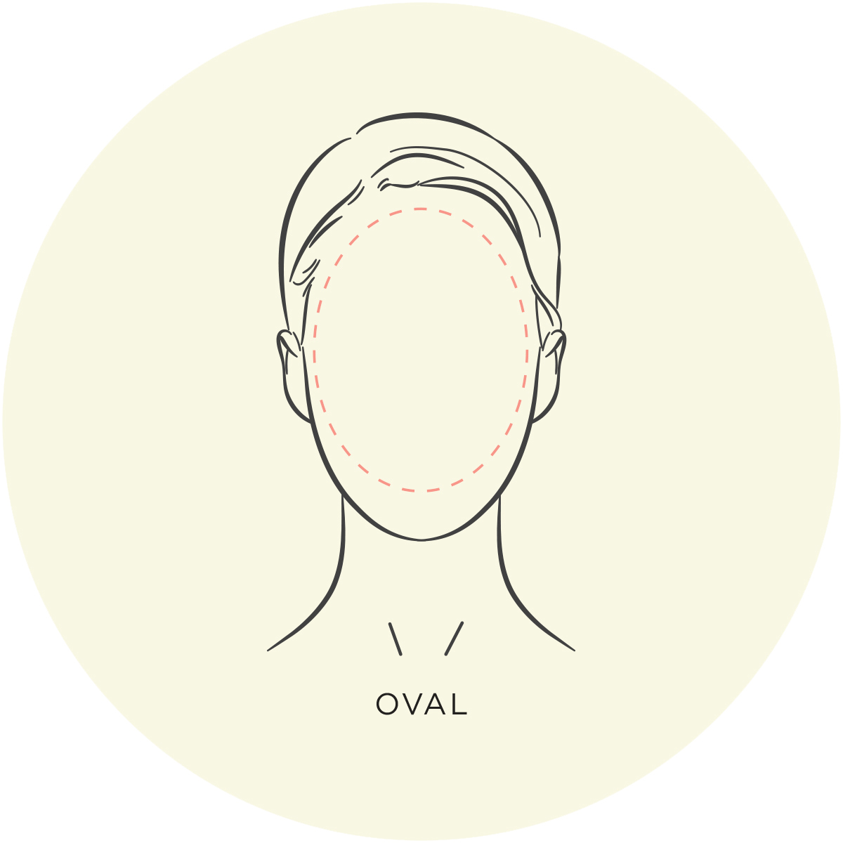 oval face sketch