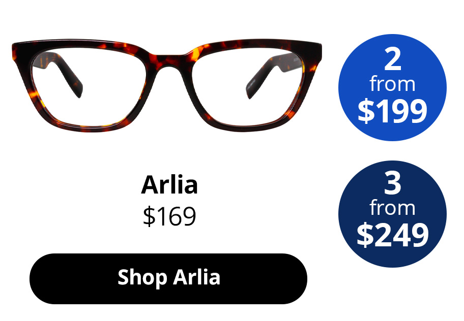Arlia optical Women’s glasses in the colour Obsidian Black from $169