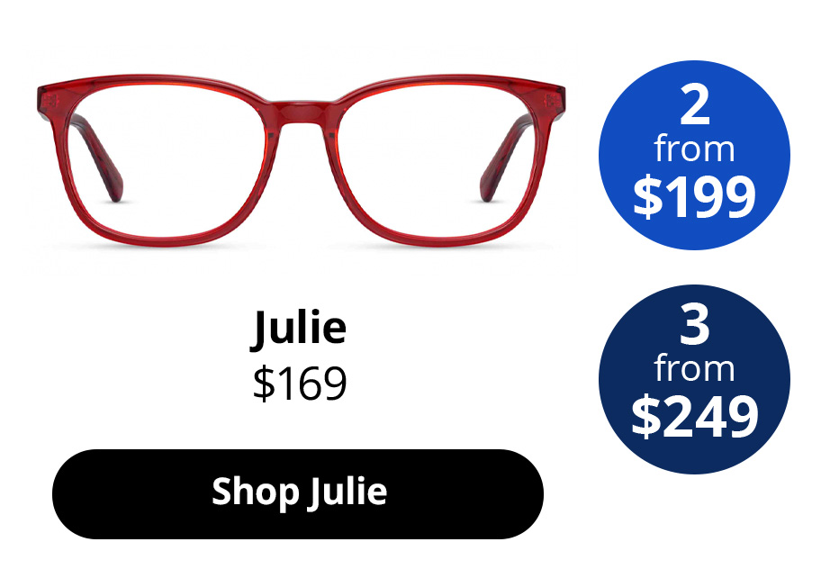 Julie optical Women’s glasses in the colour Cherry from $169