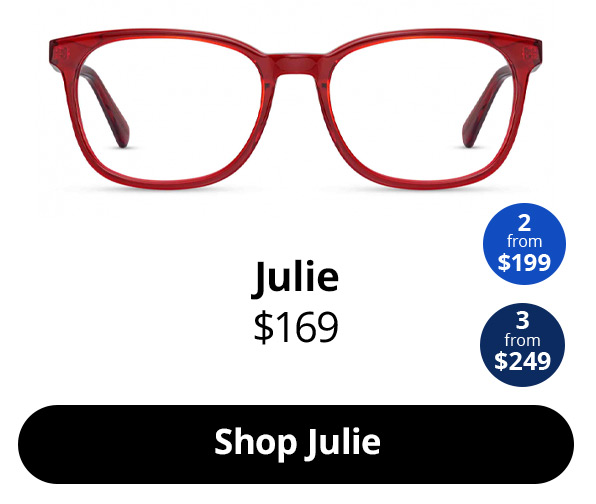Julie optical Women’s glasses in the colour Cherry from $169