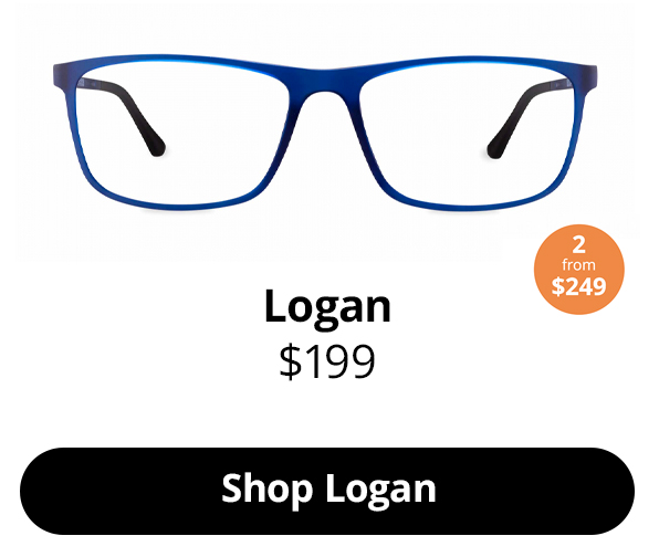 Logan optical glasses in Primary Blue