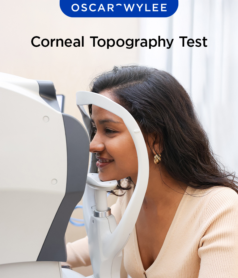 Corneal Topography Test.