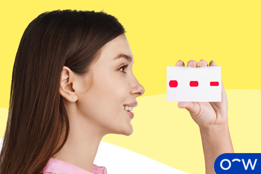 Barrel Card, person using barrel card.