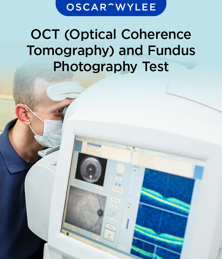 Optical Coherence Tomography and Fundus Photography Test