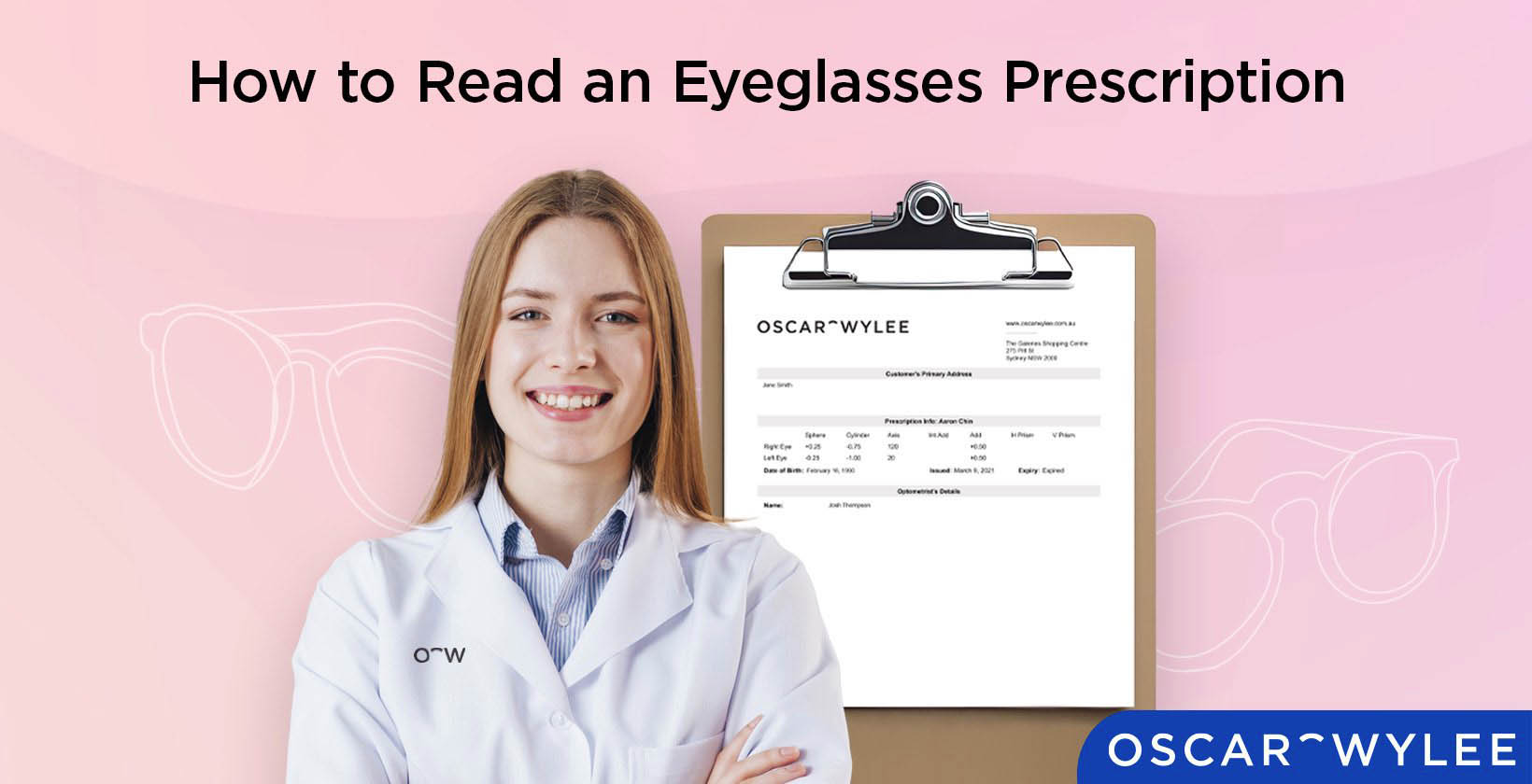 Reading an Eyeglasses Prescription