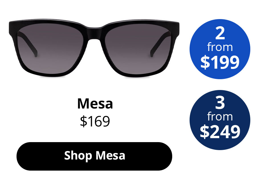 Mesa in Obsidian Black Matte Frame From $169