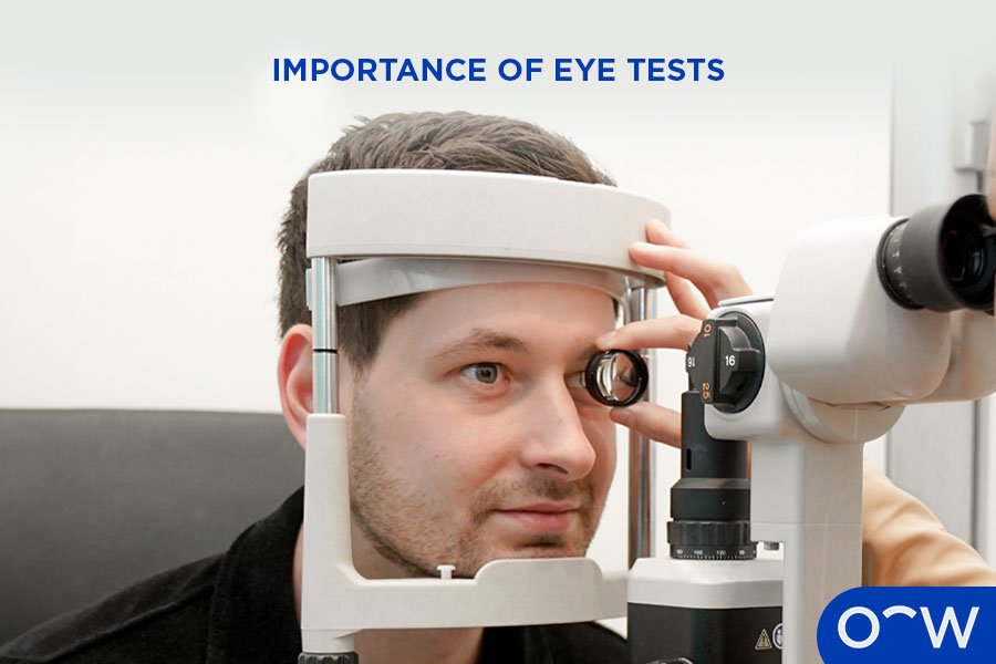 A patient having an eye exam to take care of their overall eye health and vitreous humour.