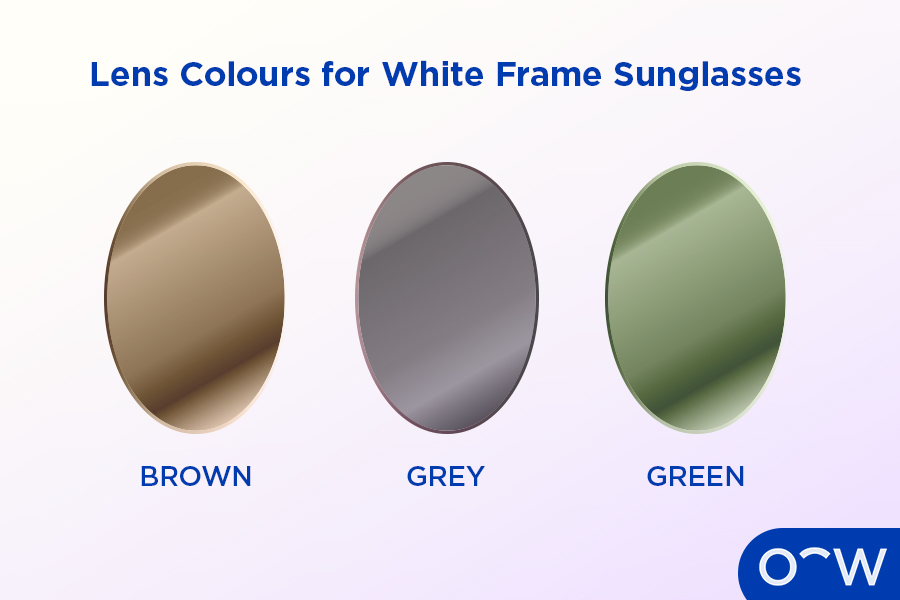 A display of glasses with different coloured lenses in them