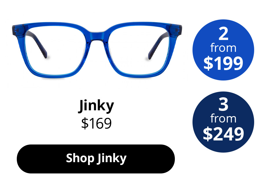 Jinky in Cobalt Blue Frame