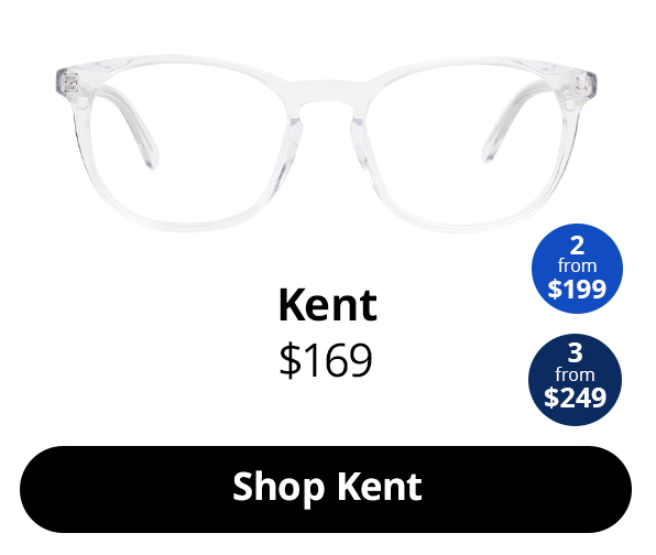 Kent in Clear Crystal Frame