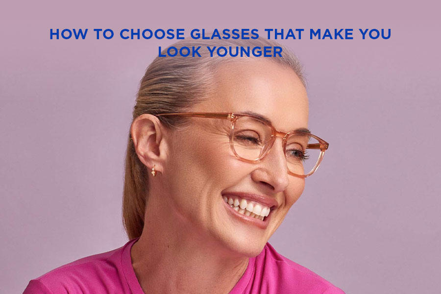 An older woman wearing glasses